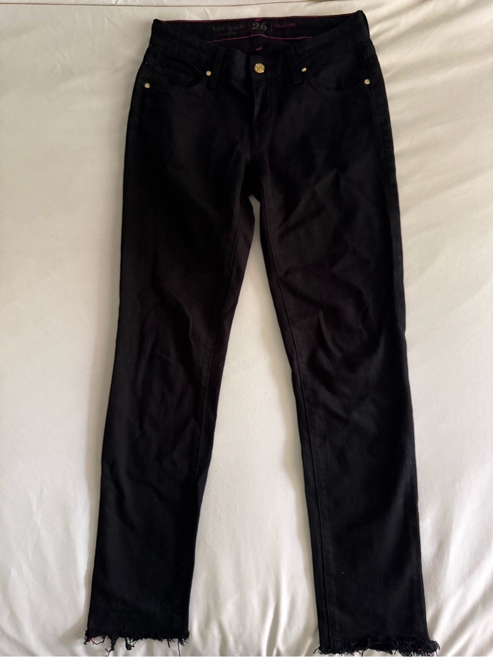 Kate Spade Women’s Black Slim Straight Leg Jeans